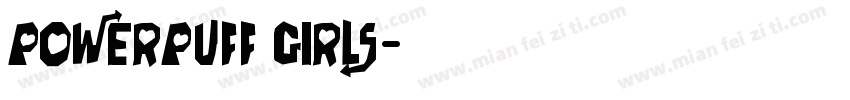 powerpuff girls字体转换